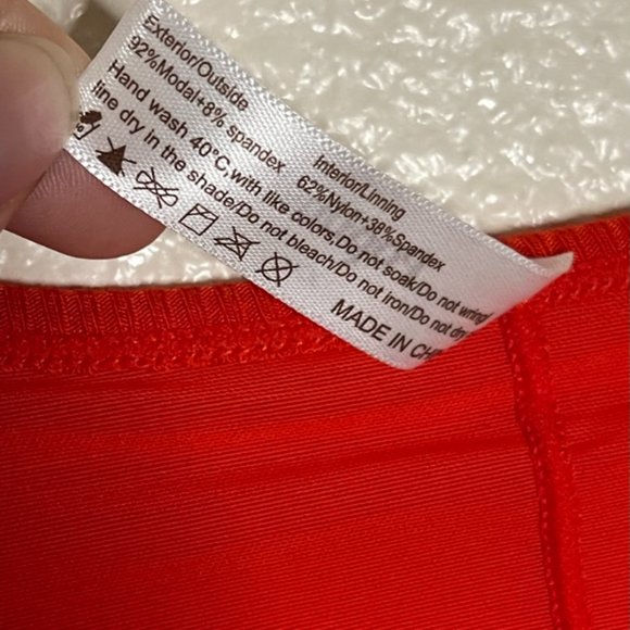 Popilush | Built-In Shapewear Long Sleeve Maxi Lounge Dress in Red - Picture 7 of 8